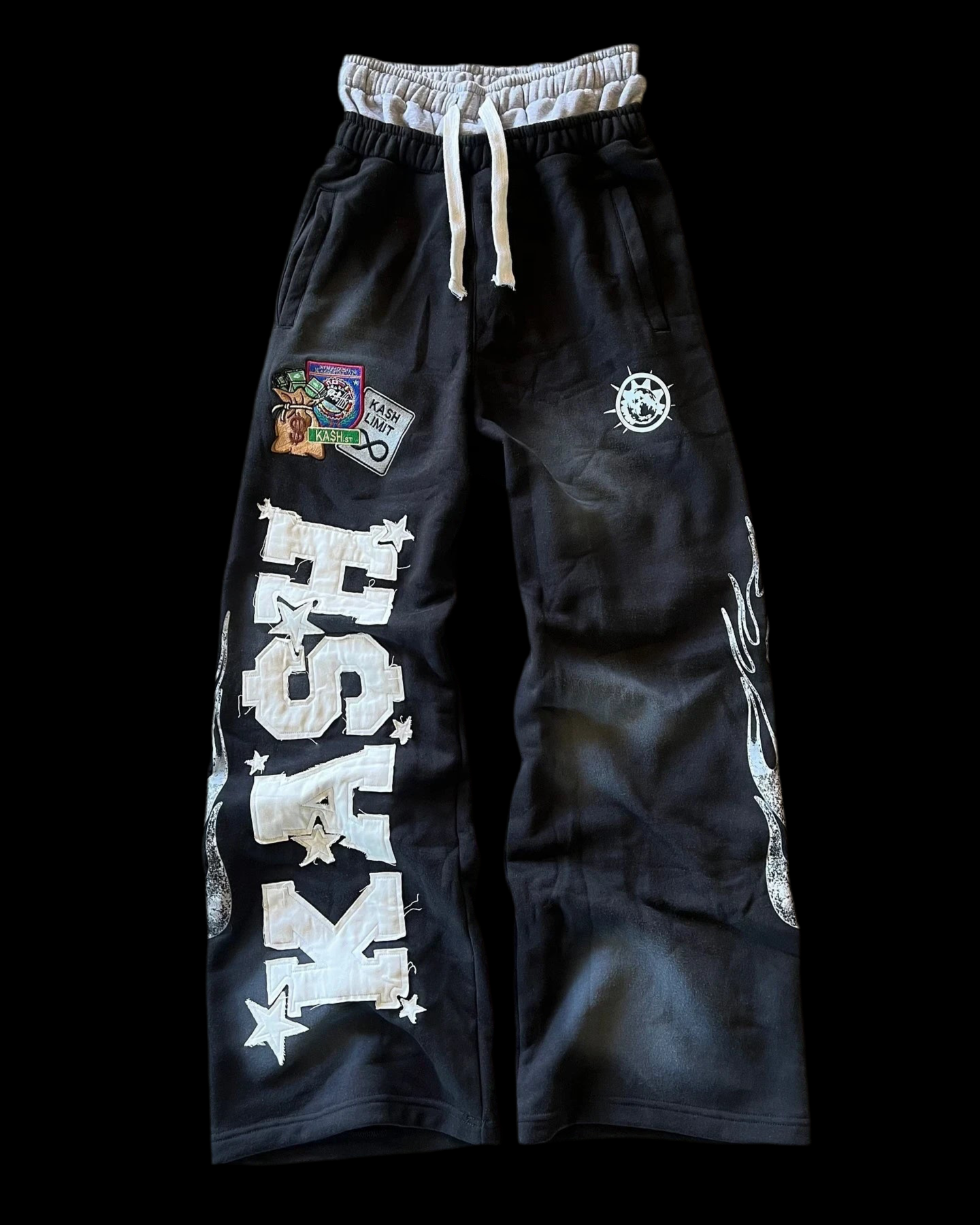 Letter Patch Design Sweatpants