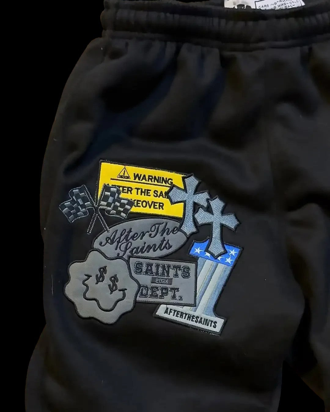 Letter Embroidered Sweatpants