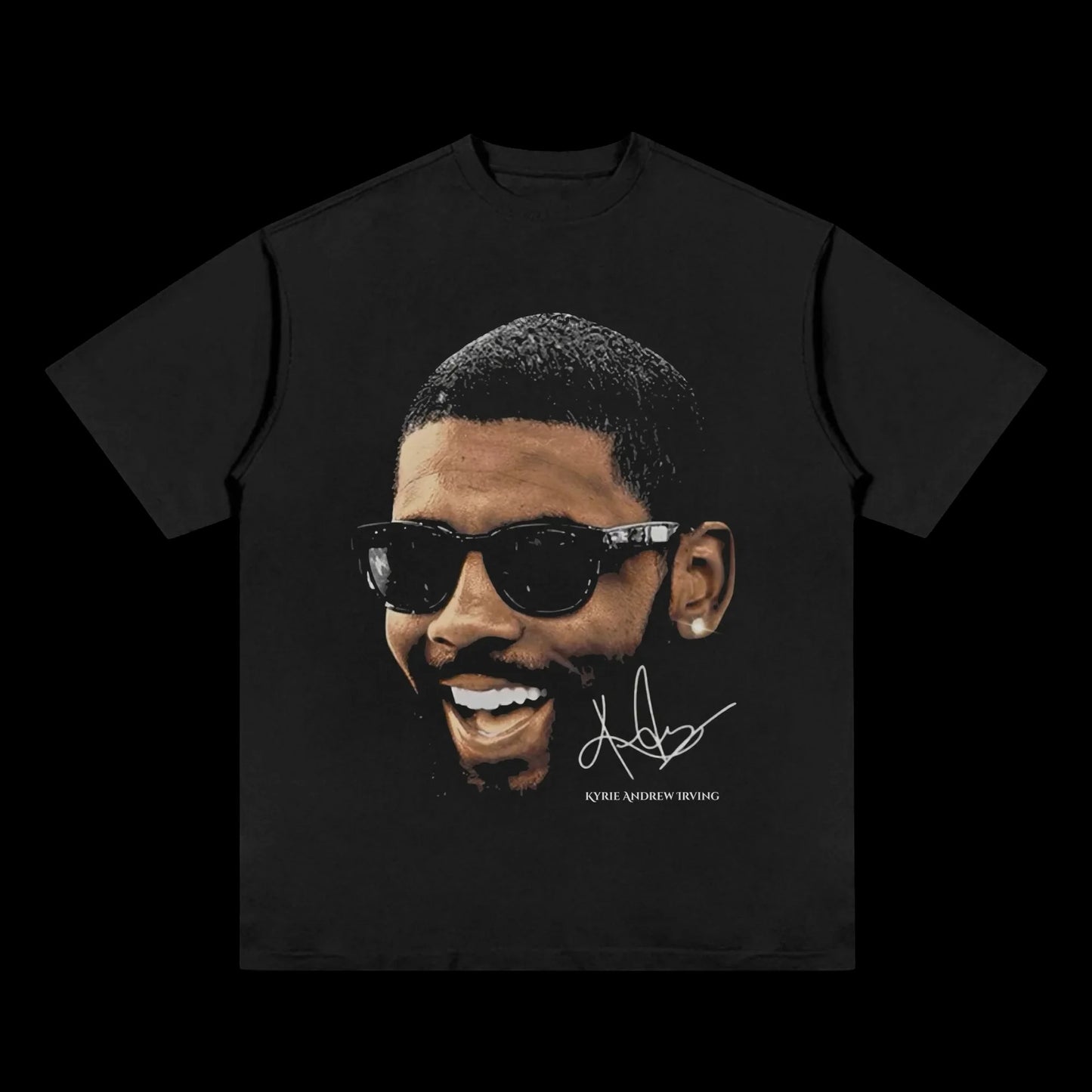 basketball star pattern T-shirt