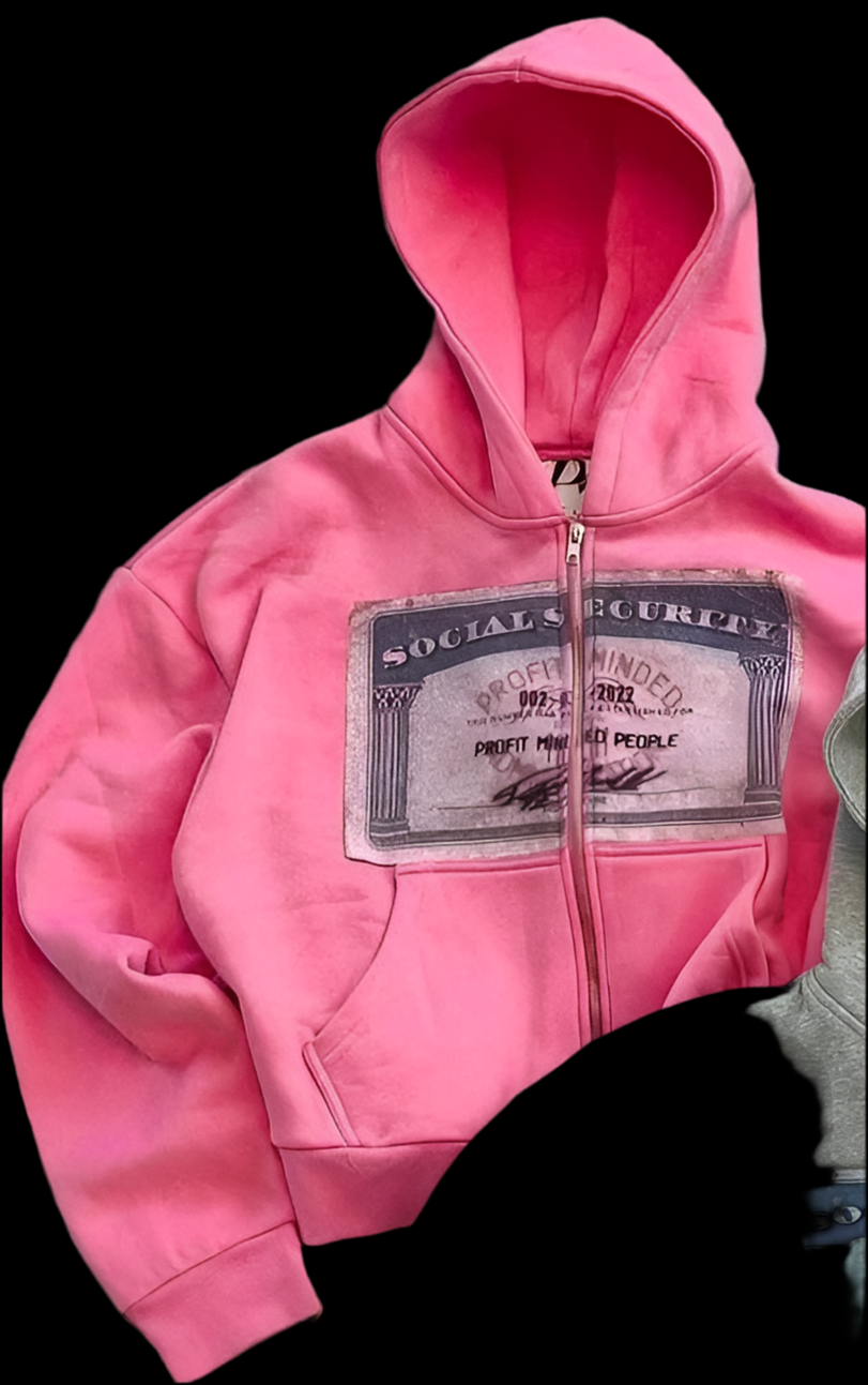 Street hooded cardigan long sleeves