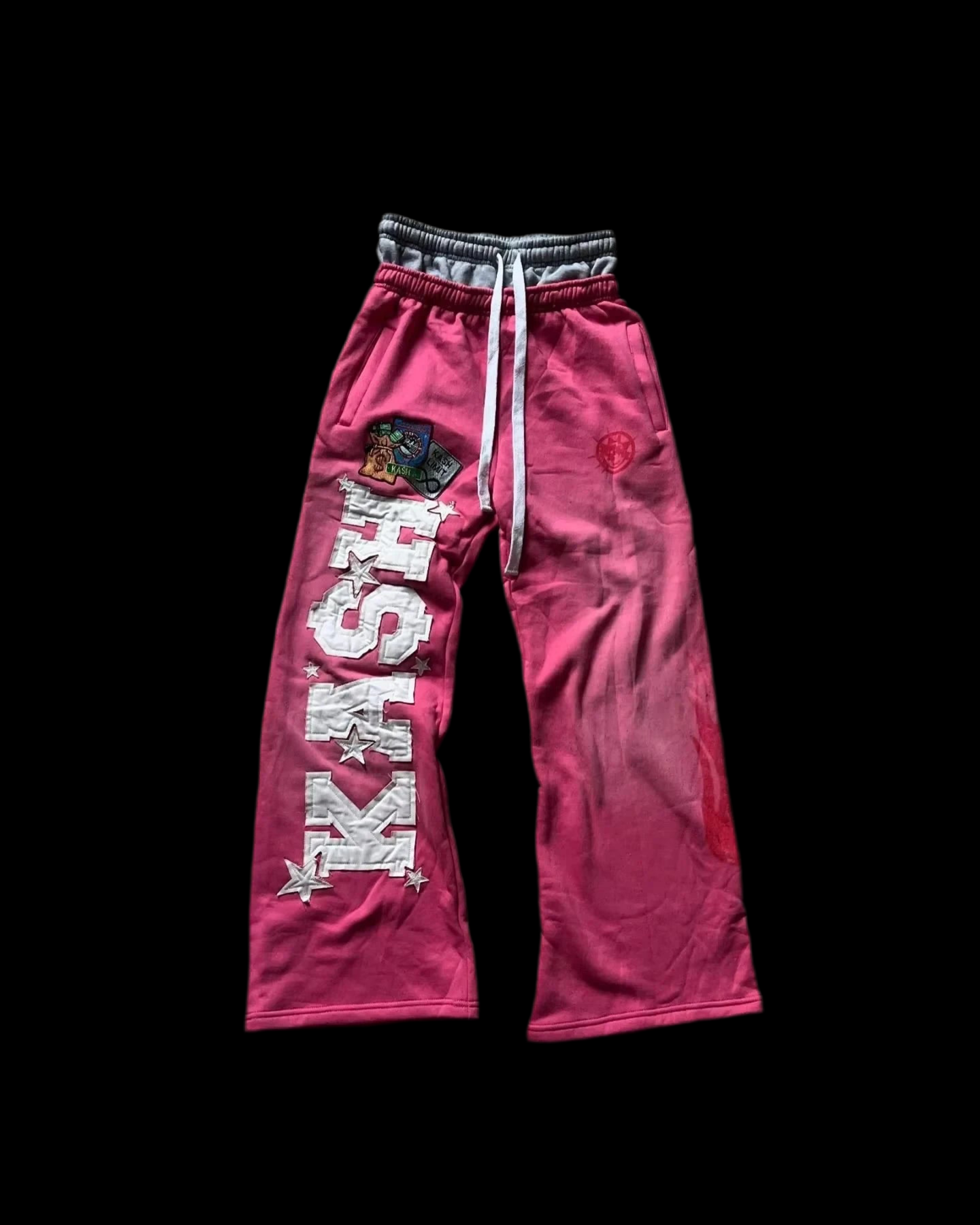 Letter Patch Design Sweatpants