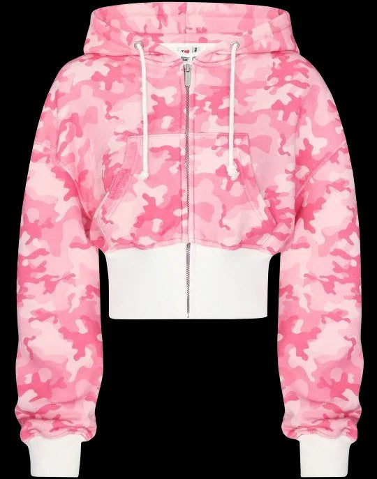 Pink Camouflage Short Waist