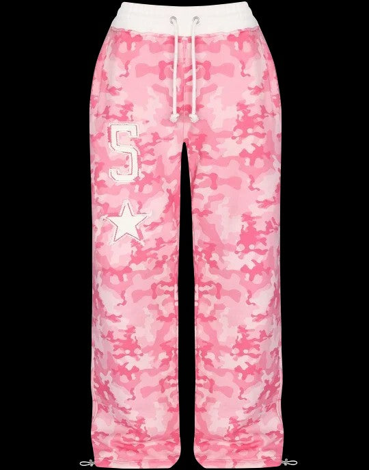 Pink Camouflage Short Waist