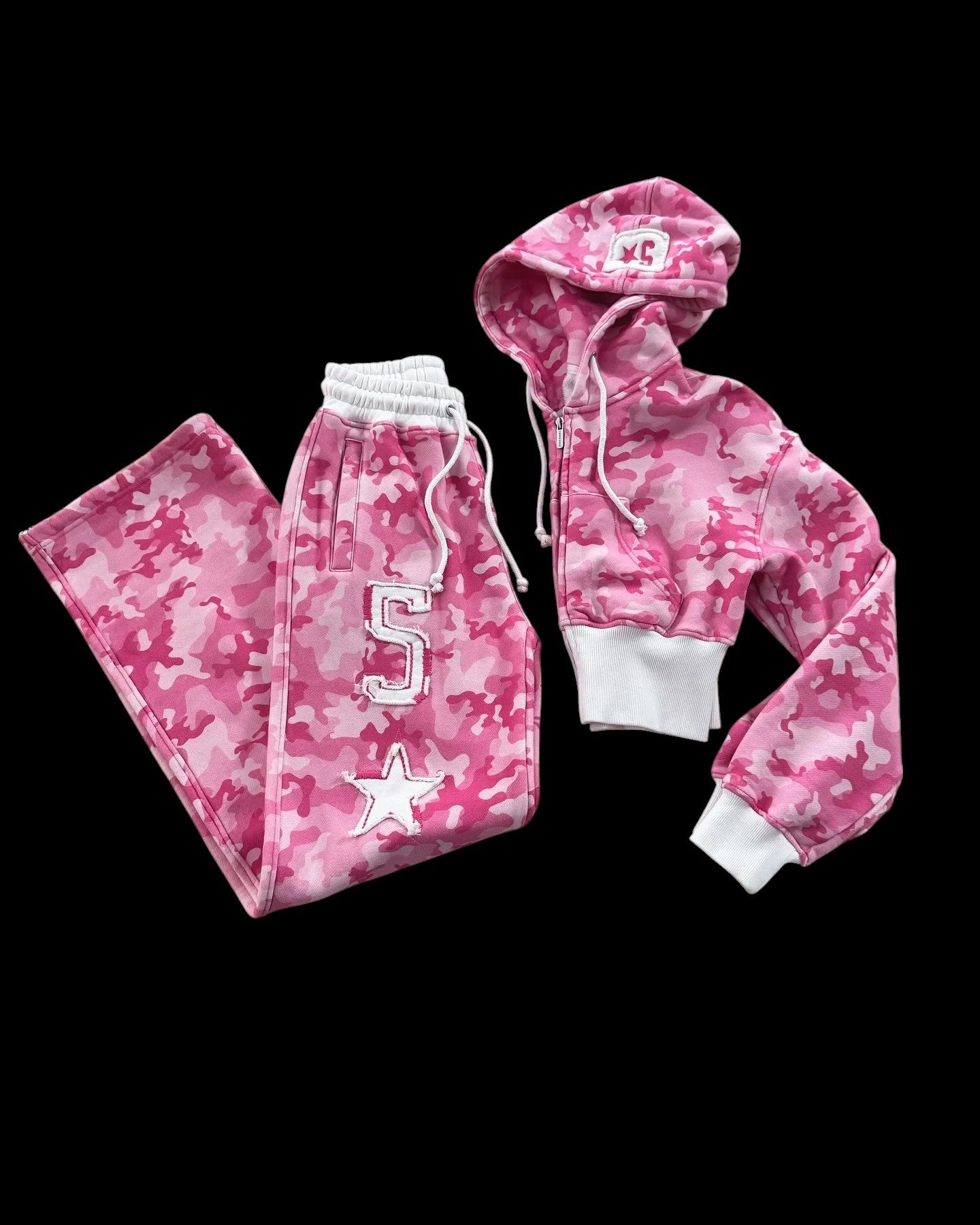 Pink Camouflage Short Waist