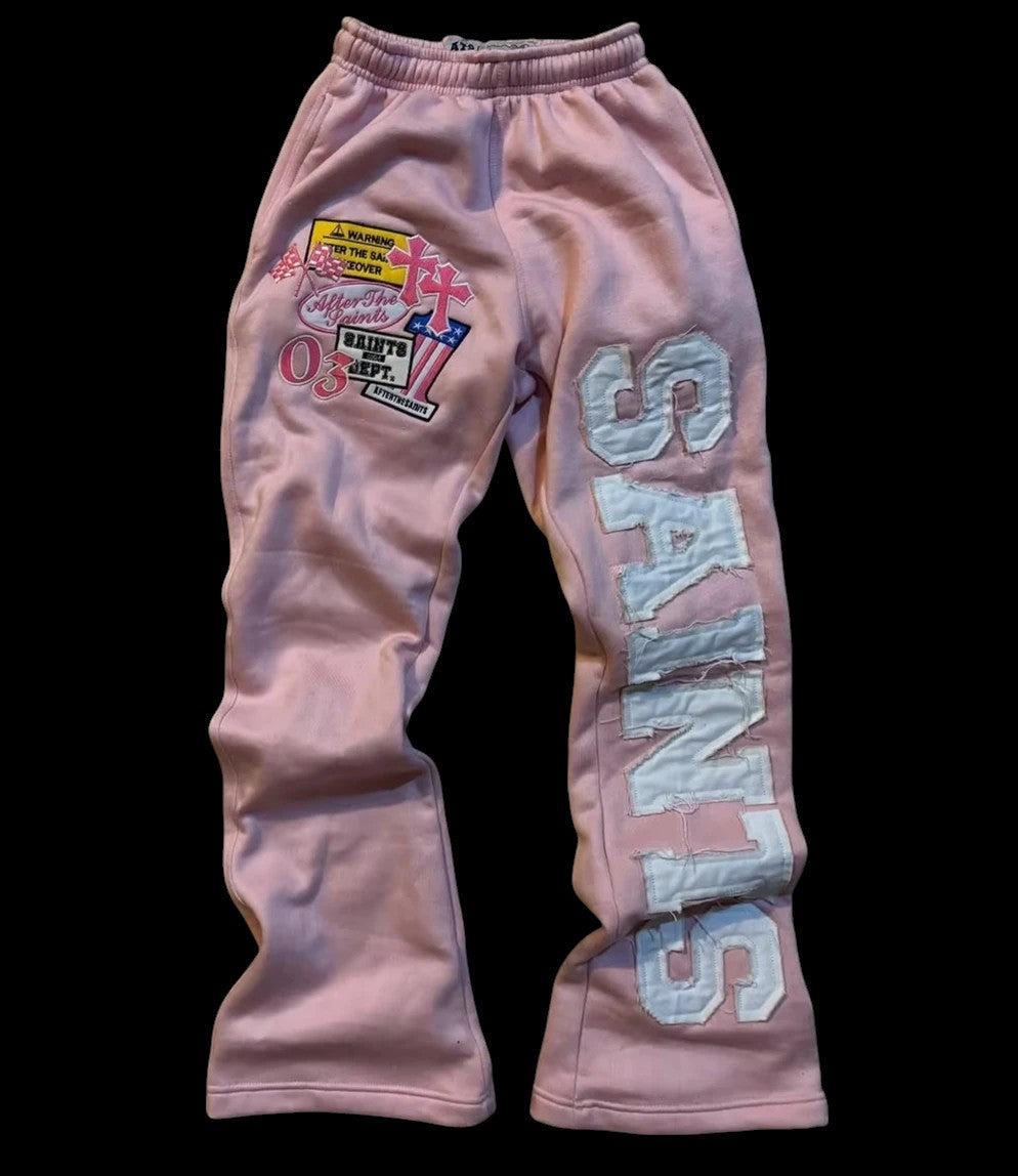 Letter Embroidered Sweatpants