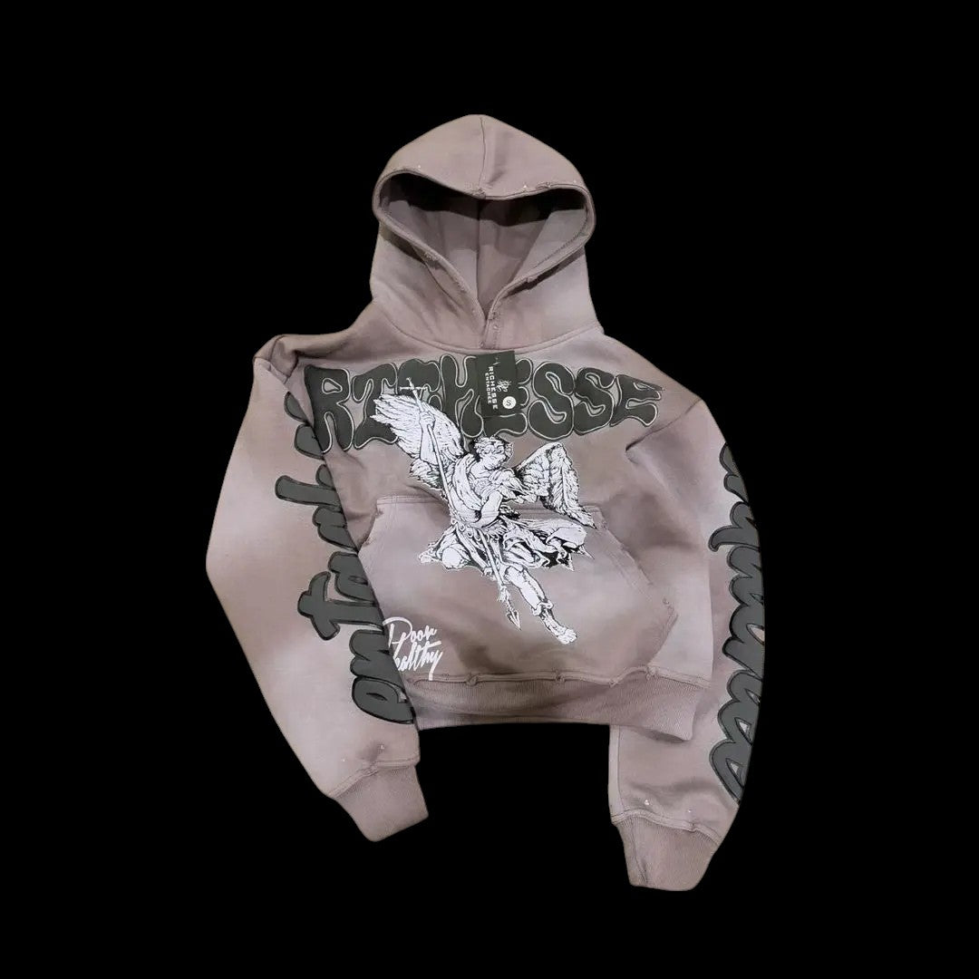 Retro Rock Punk Style Oversized Sweatshirt