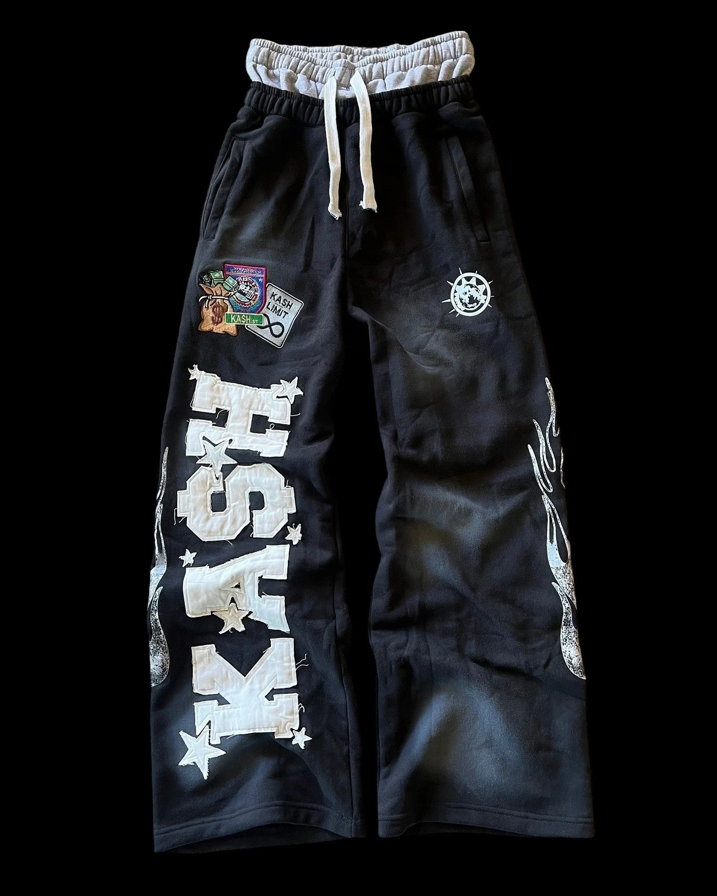 Letter Embroidered Sweatpants