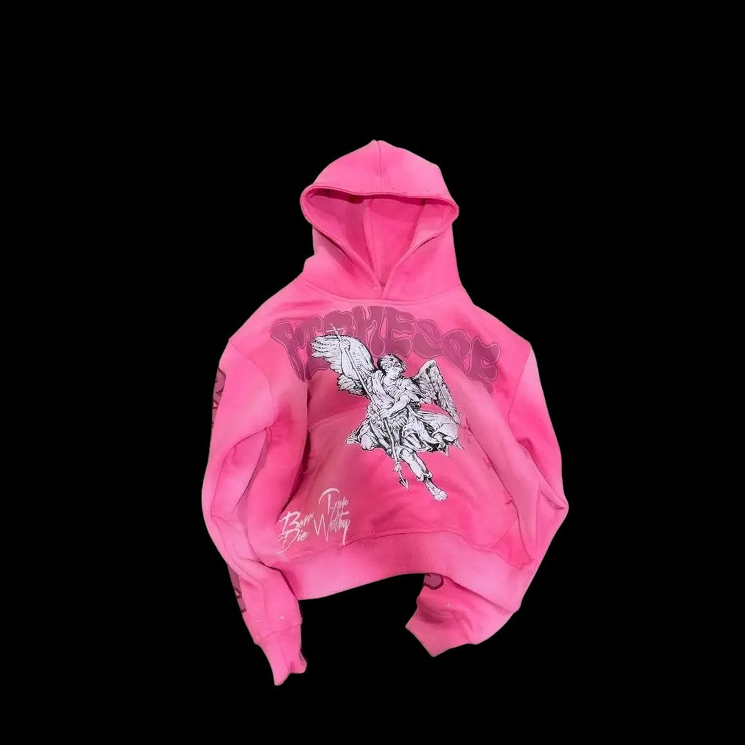 Retro Rock Punk Style Oversized Sweatshirt