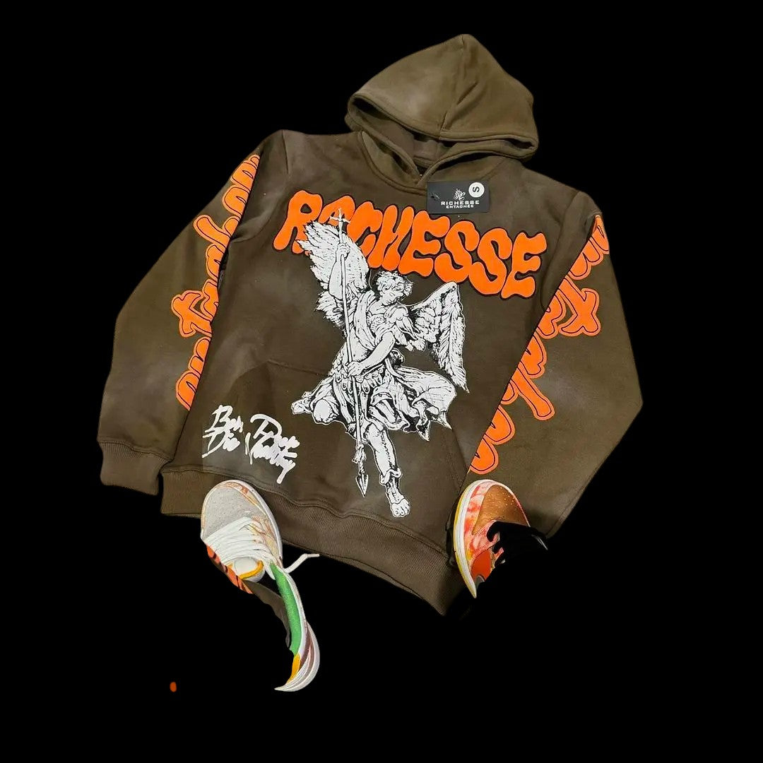 Retro Rock Punk Style Oversized Sweatshirt