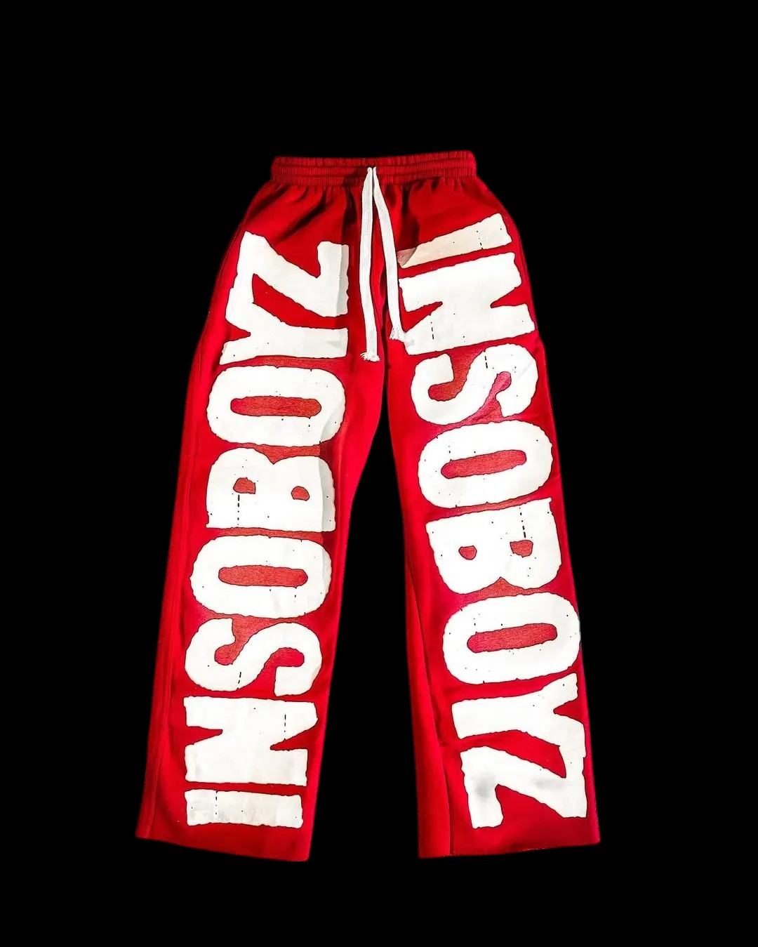 Retro Letter Patch Baggy Jogging Pants