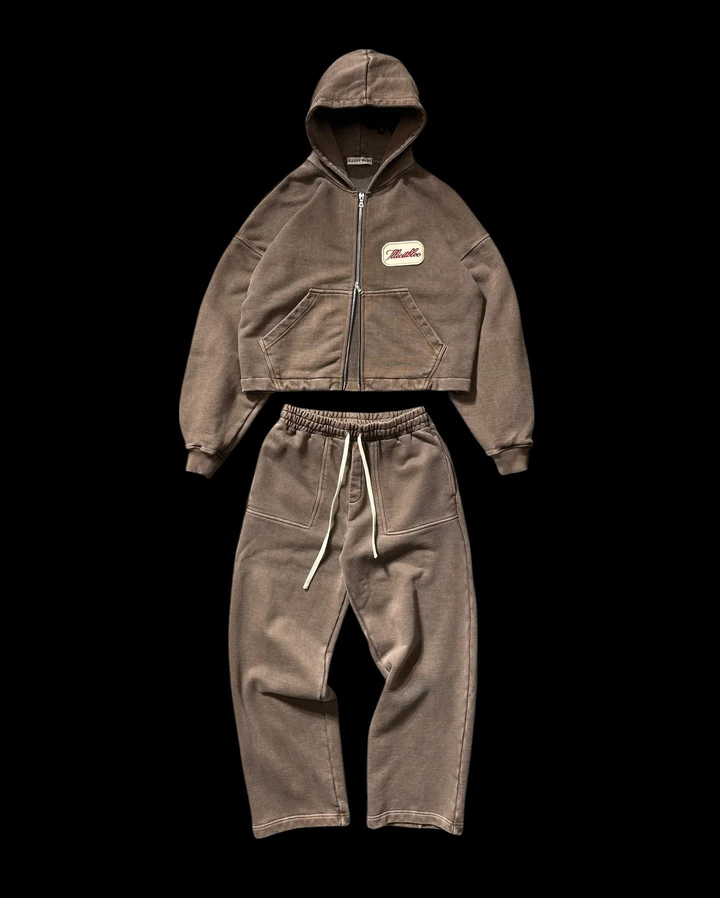 Casual Solid Color Oversized 2 Peice