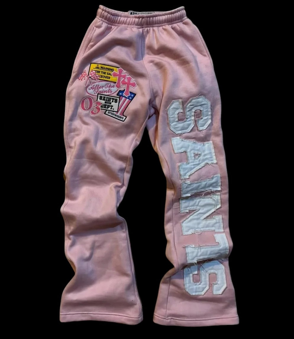 Letter Embroidered Sweatpants